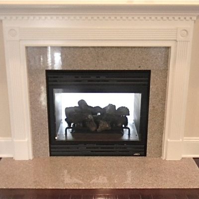 Fireplace Granite Marble Quartz Stone Surround & Remodel / Installation Project   Baltimore, MD