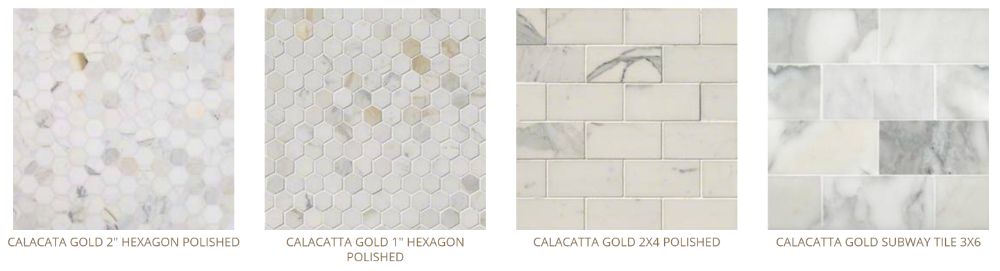 calacatta marble tiles wall tile backsplash options Baltimore, MD