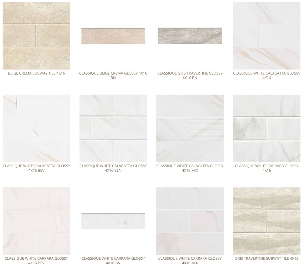 classique tiles wall tile backsplash options Baltimore, MD