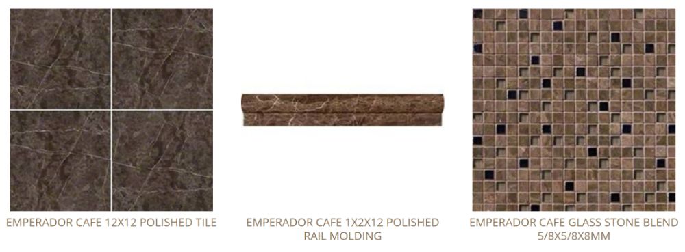emperador cafe tiles wall tile backsplash options Baltimore, MD