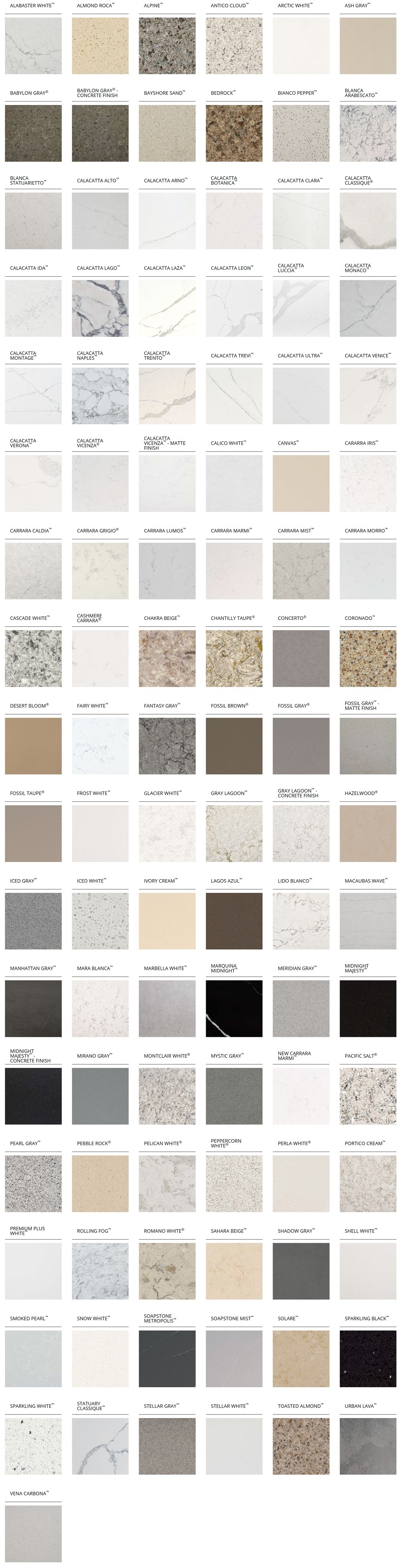 quartz countertop colors options Baltimore, MD