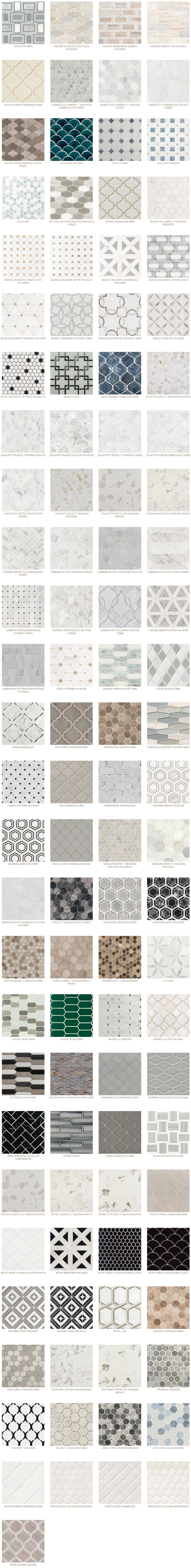 specialty shapes tiles wall tile backsplash options Baltimore, MD