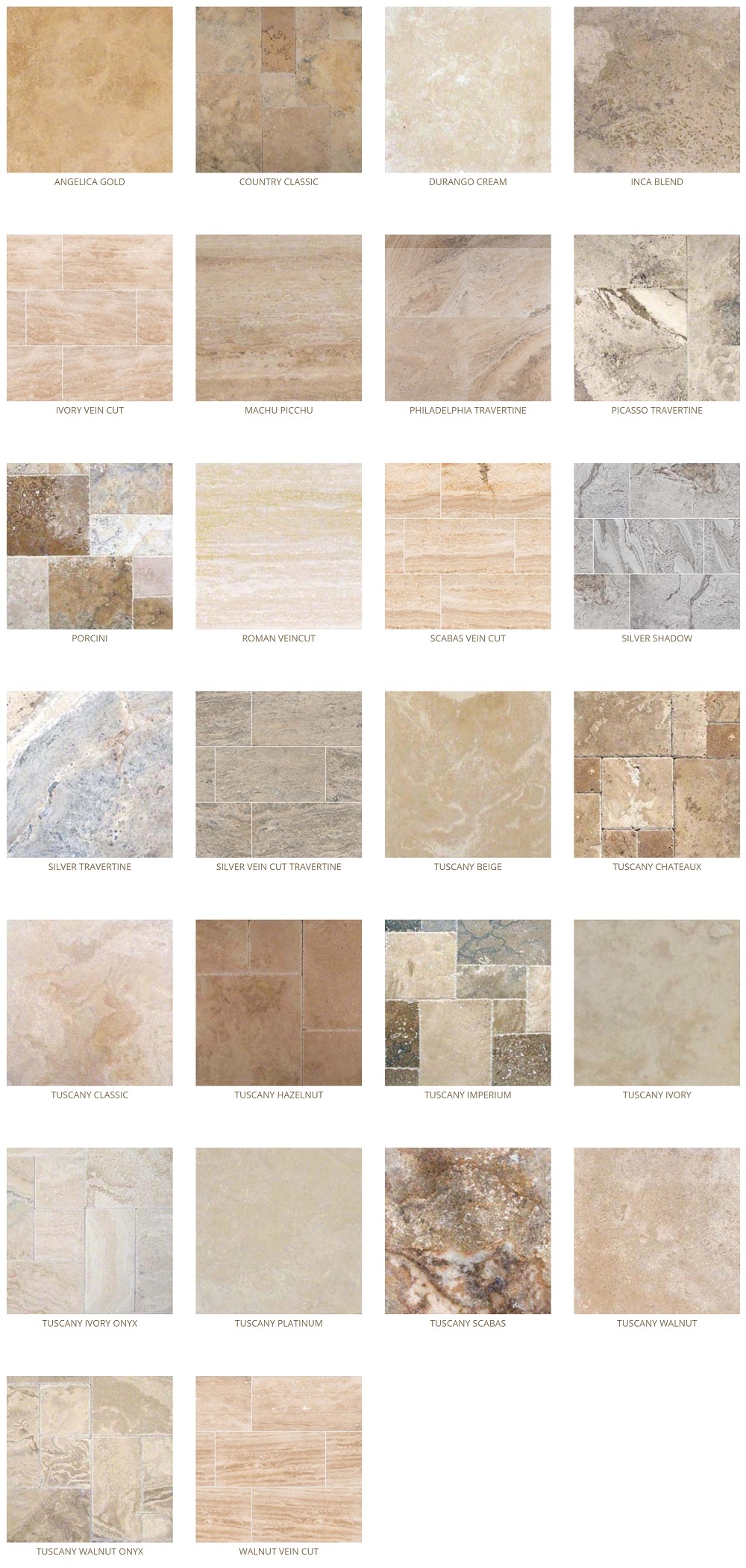 travertine floor tile options Baltimore, MD