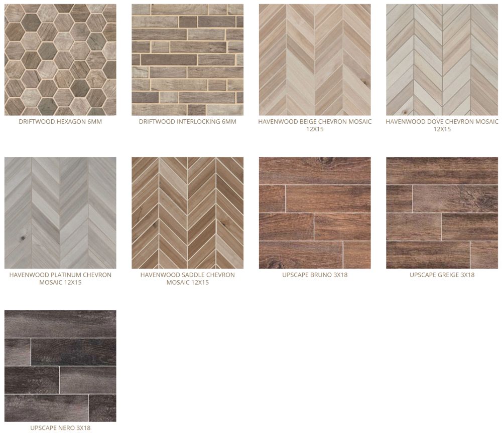 wood look tiles wall tile backsplash options Baltimore, MD